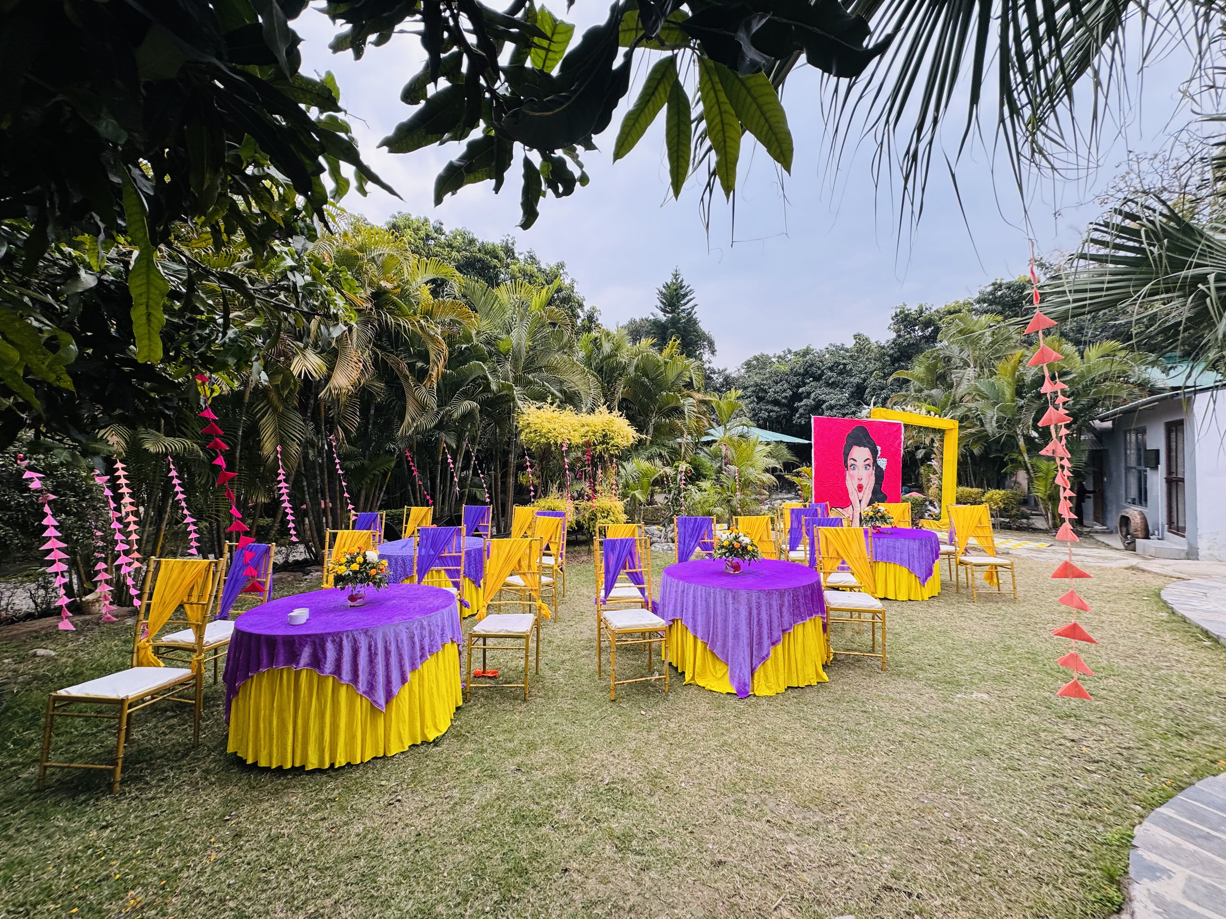 Haldi wedding photo at Corbett Wild Resort